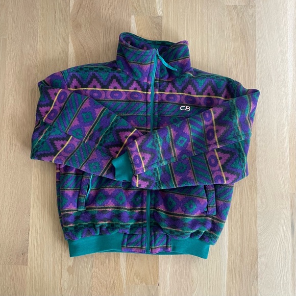CB Sports 1980’s Vintage Fleece Jacket - Picture 1 of 6